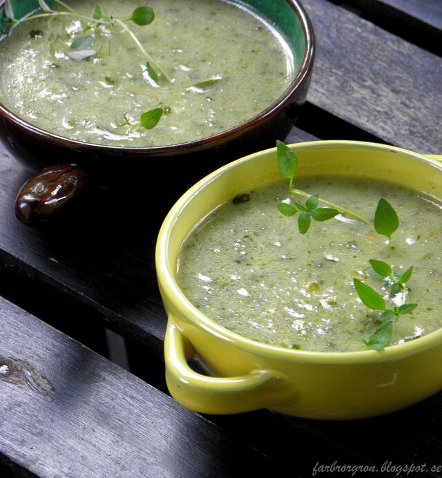 Soppa på grönsaker från stadsodlingen