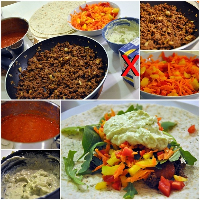 RECEPT: Tacos med grönsaker! Hemmgjord guacemole och tacosås (chilisås)
