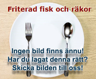 Friterad fisk och räkor