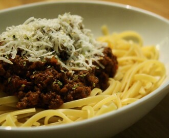 Slowcooked köttfärssås i Crock-Pot