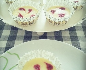 Mini Raspberry Swirl Cheesecakes