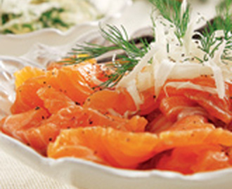 Gravlax med pepparrotssås