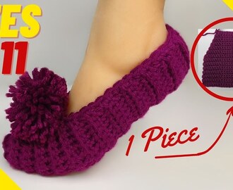 QUICKEST Crochet Slippers For Beginners