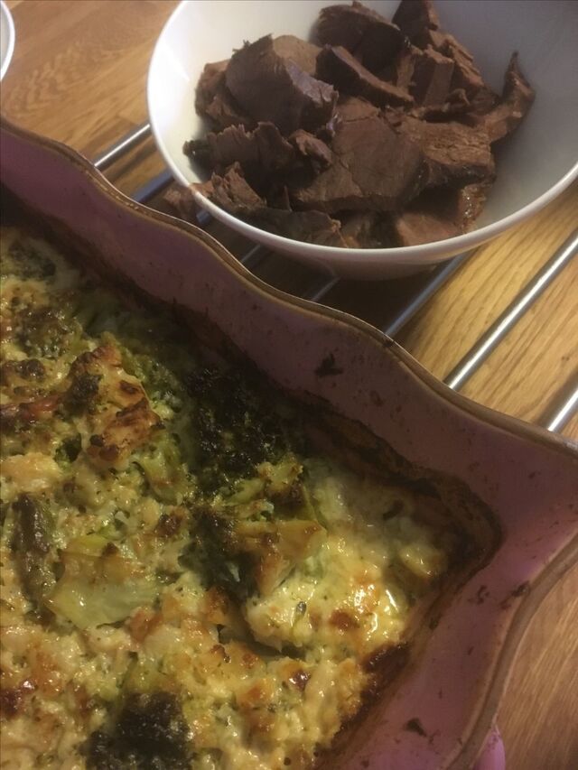 Blomkål &Broccoligratäng.