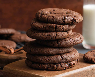 Double chocolate chip cookies