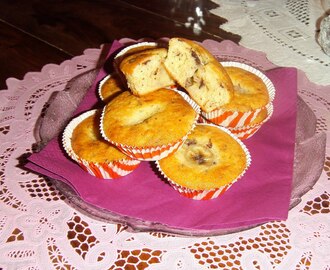 Bananmuffins med choklad