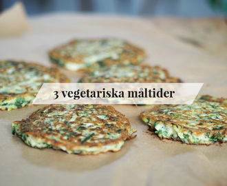 3 gröna måltider – vegetariskt utan gluten