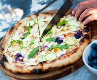 Den vita pizzan ”Feeling Blue”