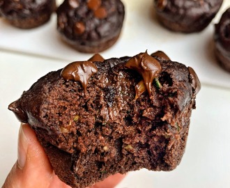 Double Chocolate Zucchini Muffins