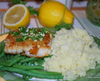 Fisk med gremolata och mild citronsås