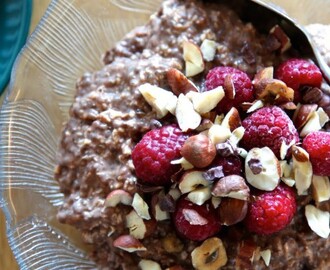 Recept overnight oats choklad