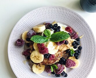 Bananplättar med havre smaksatt med kryddor