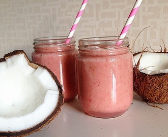 Kokos vatten & Jordgubbs Smoothie