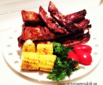 Grillade tunna revbenspjäll- ribs