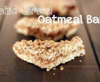 Salted Caramel Oatmeal Bars