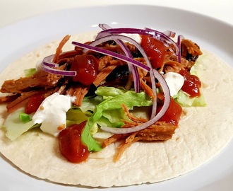 Pullad pot kassler tacostyle – Recept