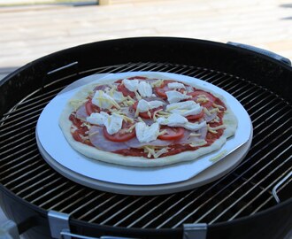 Pizza på grillen