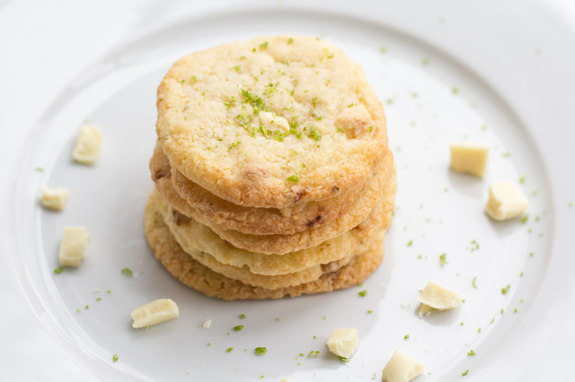 Lime-White Chocolate-Coconut Cookies