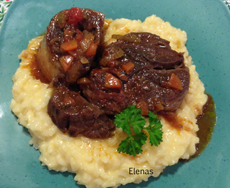 Osso buco med risotto och gremolata