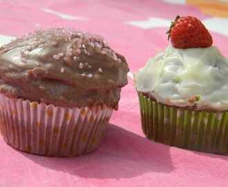 Citroncupcakes och Chokladcupcakes