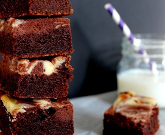 Chokladcheesecake brownies