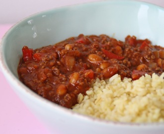 Chili con carne med sting