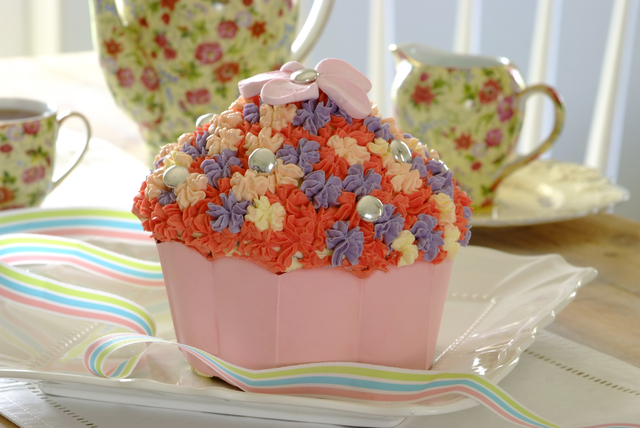 Blomstrande cupcakes