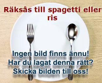 Räksås till spagetti eller ris