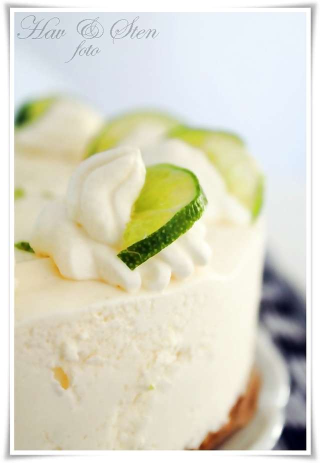 Fryst lime cheesecake!