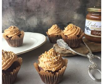 Chokladcupcakes med Dulce de leche