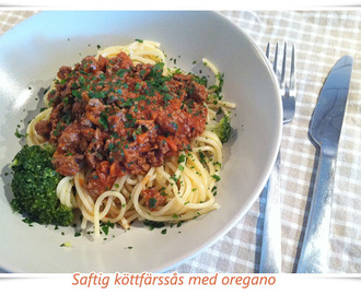 Smakrik köttfärssås med oregano