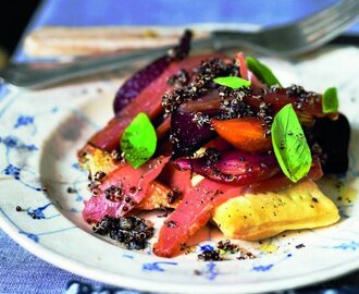 Rökt fasanbröst och quinoa-äppelsallad