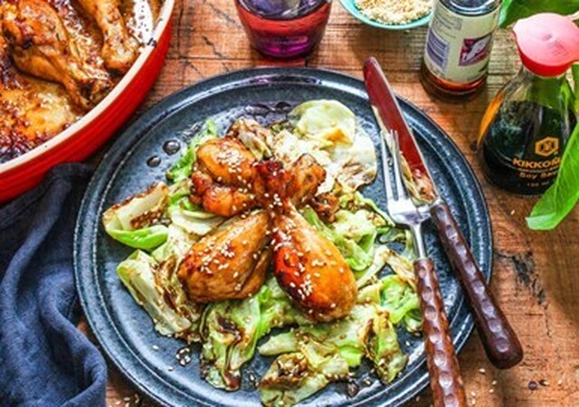 Thailändsk kyckling med spetskål