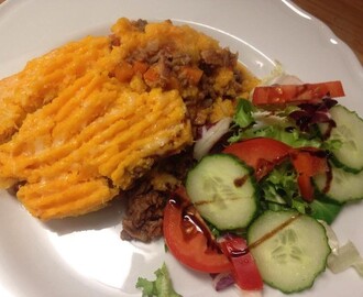 Shepherds pie med pumpa/blomkålsmos