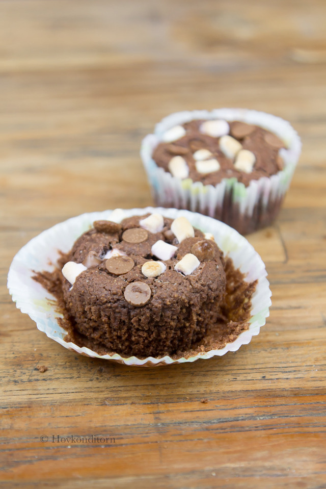 Gluten-Free Chocolate Marshmallow Peanut Butter Muffins
