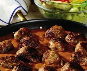 Spanska köttbullar med chorizo