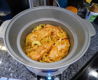 Kyckling äpple-curry i Crock-Pot