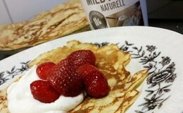 Pannkakor med dinkel, chiafrön och bovetemjöl