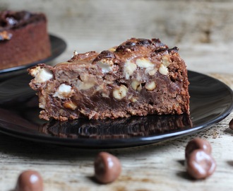 Kladdkaka med Polly och färskostswirl