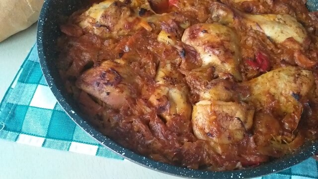 ?Sladak kupus sa piletinom iz rerne - Cabbage with chicken recipe ?