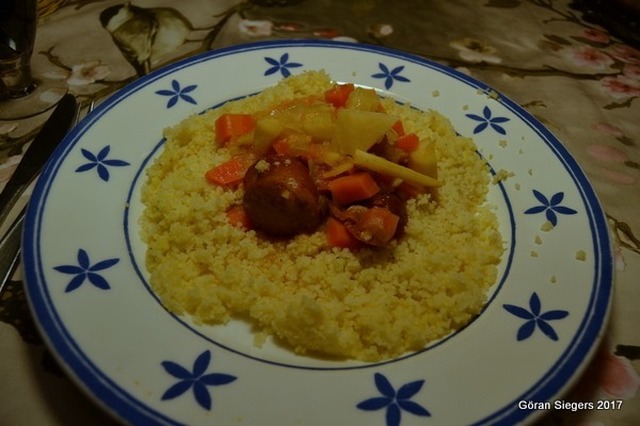Chorizokorv med couscous