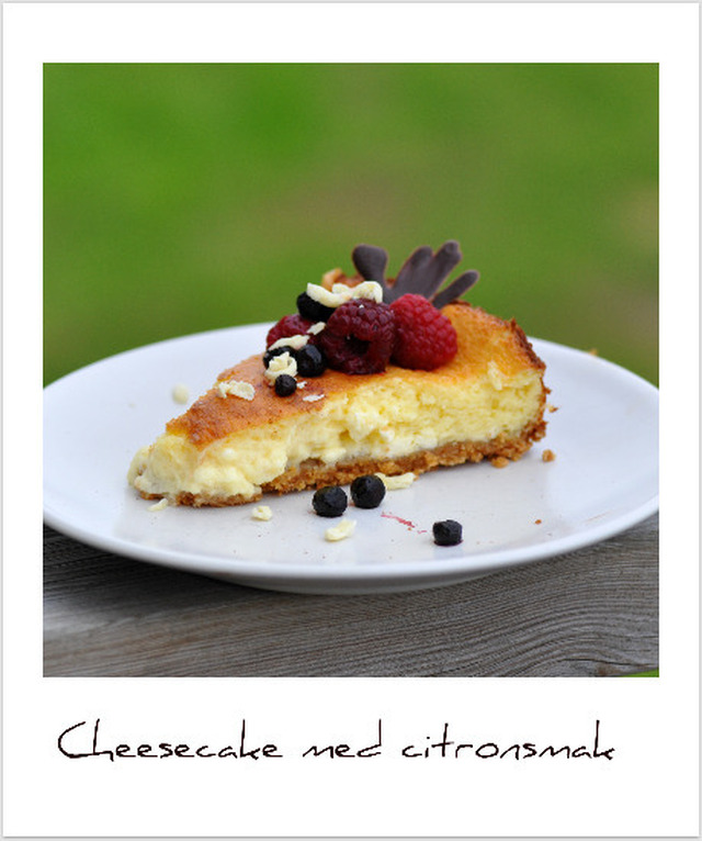 Cheesecake med citronsmak