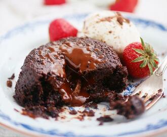 Vegansk chokladfondant