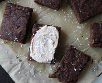 Nötfria choklad & zucchini brownies