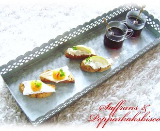 Saffrans- och Pepparkakasbiscotti