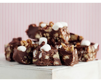 Rocky Road med karamelliserade pecannötter