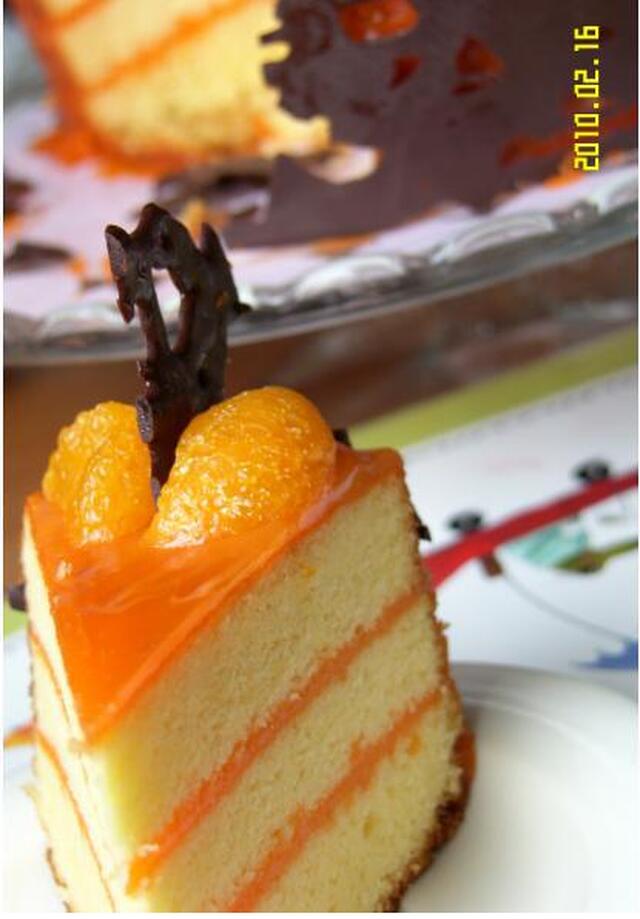 ¤¤ Orange sponge cake ¤¤ du you want a piece of my cake