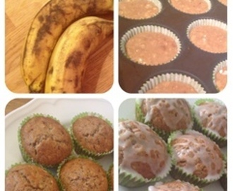 Banan och Havre muffins