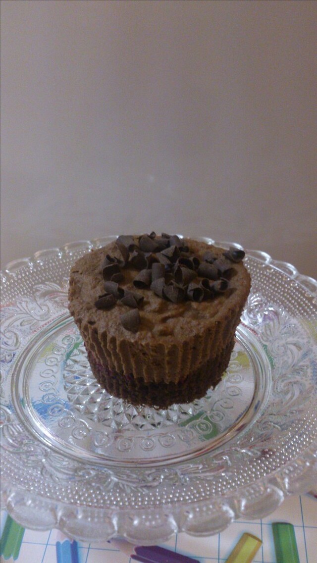 Chokladmousse"muffins" med hallon