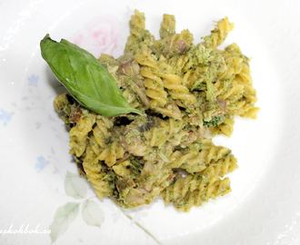 Fusilli med basilikapesto (mjölkfri)